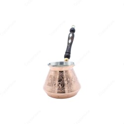 Copperdone Gaziantep El İşlemeli Bakır Cezve Orta Boy - COPPERDONE