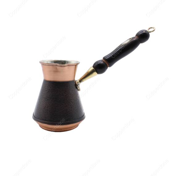 Copperdone Handmade Handcrafted Armenian Model Copper Coffee Pot Cezve Ibrik Briki Turkish Greek Arabic Coffee Maker Large - 1
