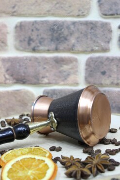 Copperdone Handmade Handcrafted Armenian Model Copper Coffee Pot Cezve Ibrik Briki Turkish Greek Arabic Coffee Maker Large - 5